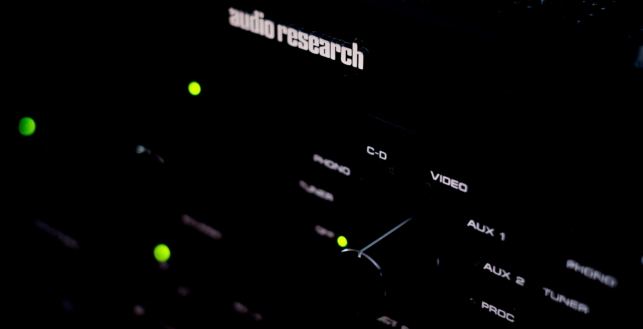 Audio Research detail, photographed by Michel Thijssen