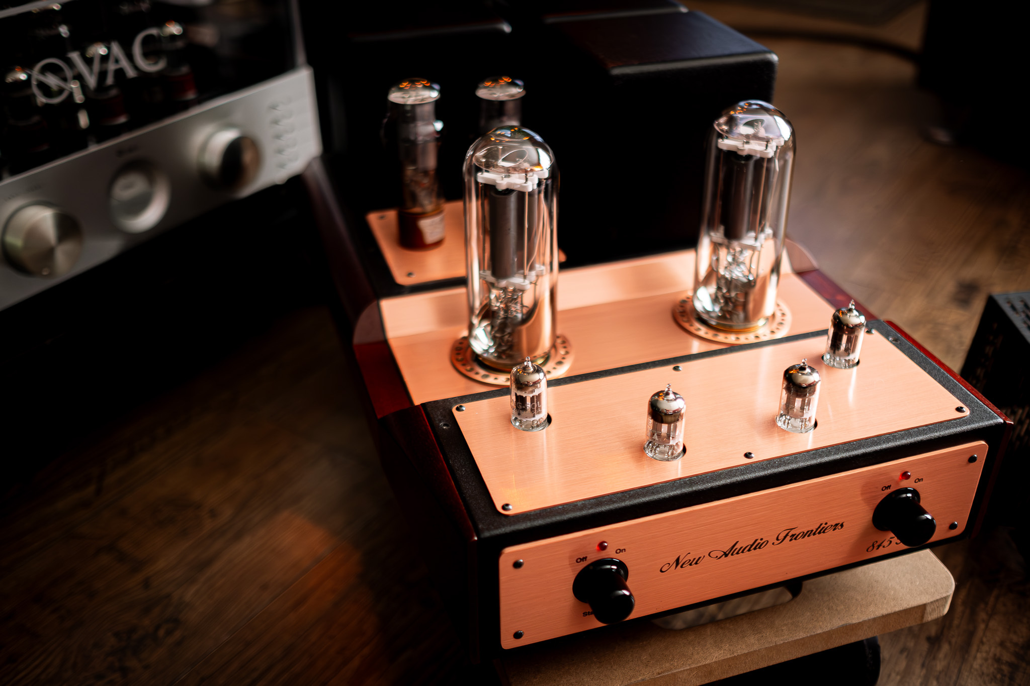 New Audio Frontiers SE 845 stereo power amplifier, original photograph