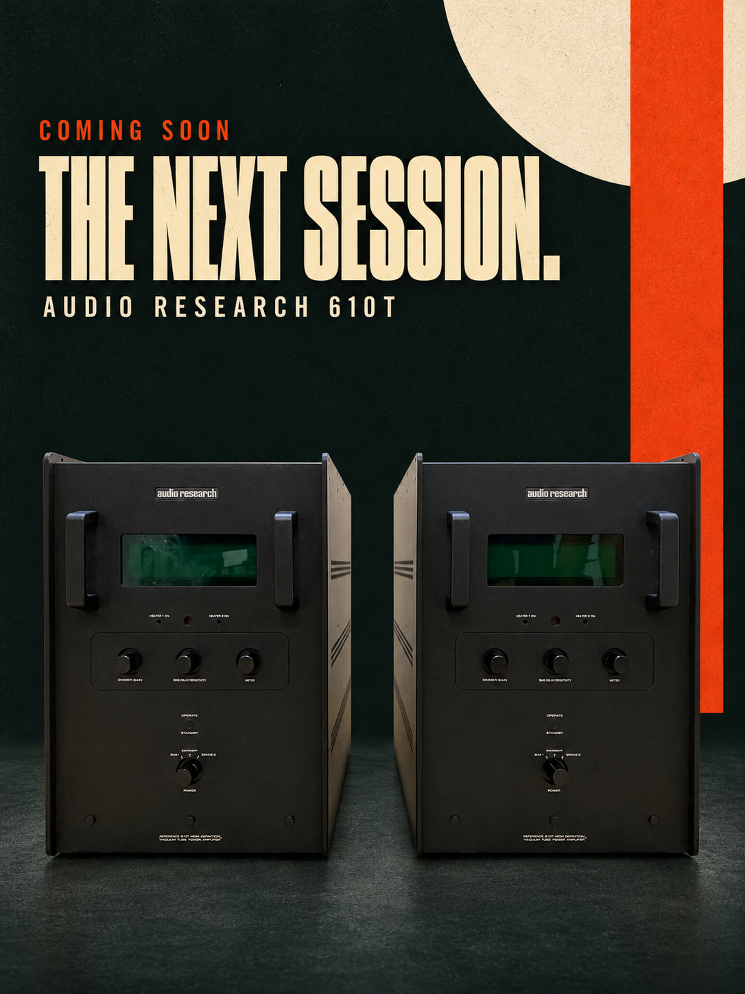 Black Audio Research Reference 610T pair in Lena Audio Coming Soon style